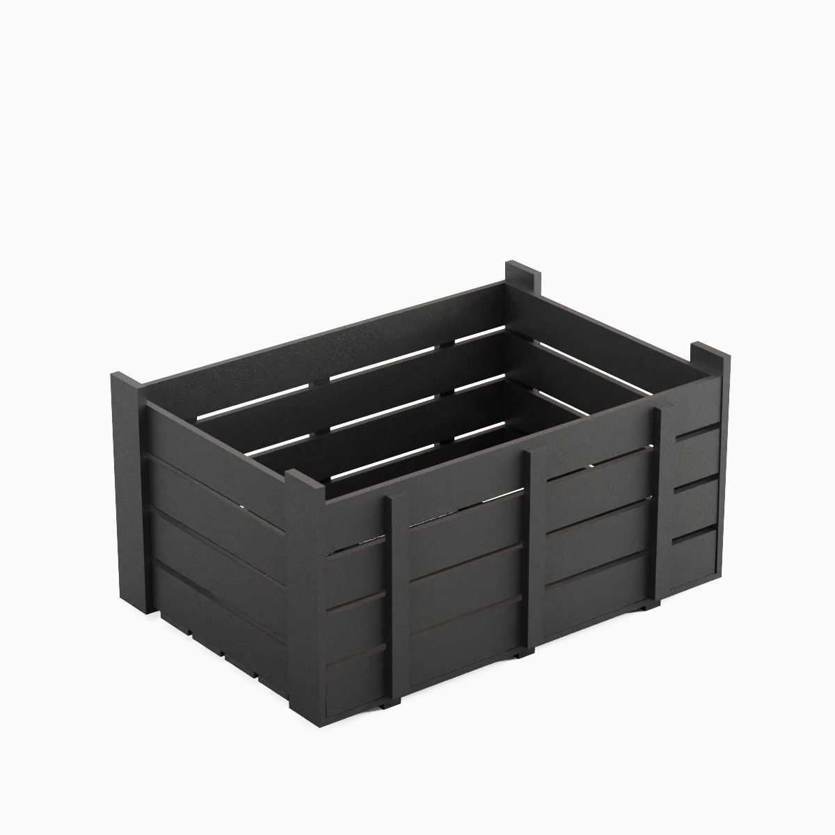 Plastic Crate 05 Low-poly 3D model_5