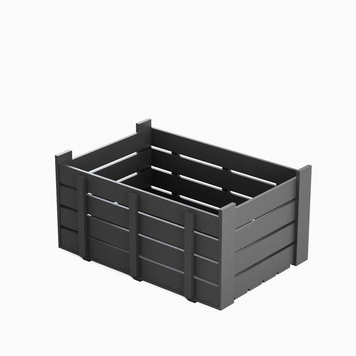 Plastic Crate 05 Low-poly 3D model_6