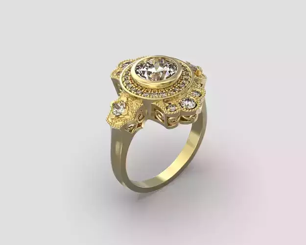 R 066 Vintage style ring