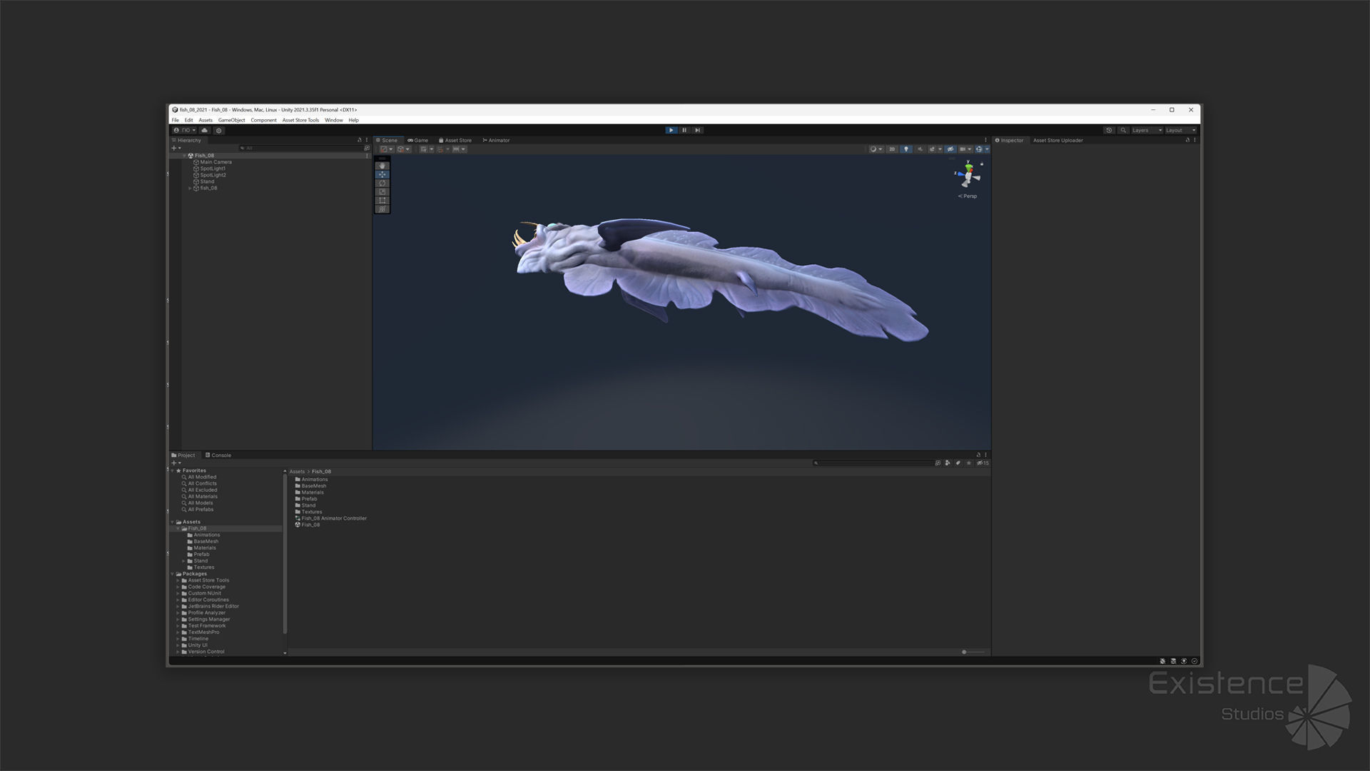 Fantasy Fish 08 - Aqua Life - Water Underwater Creature - 49 Low-poly 3D model_25