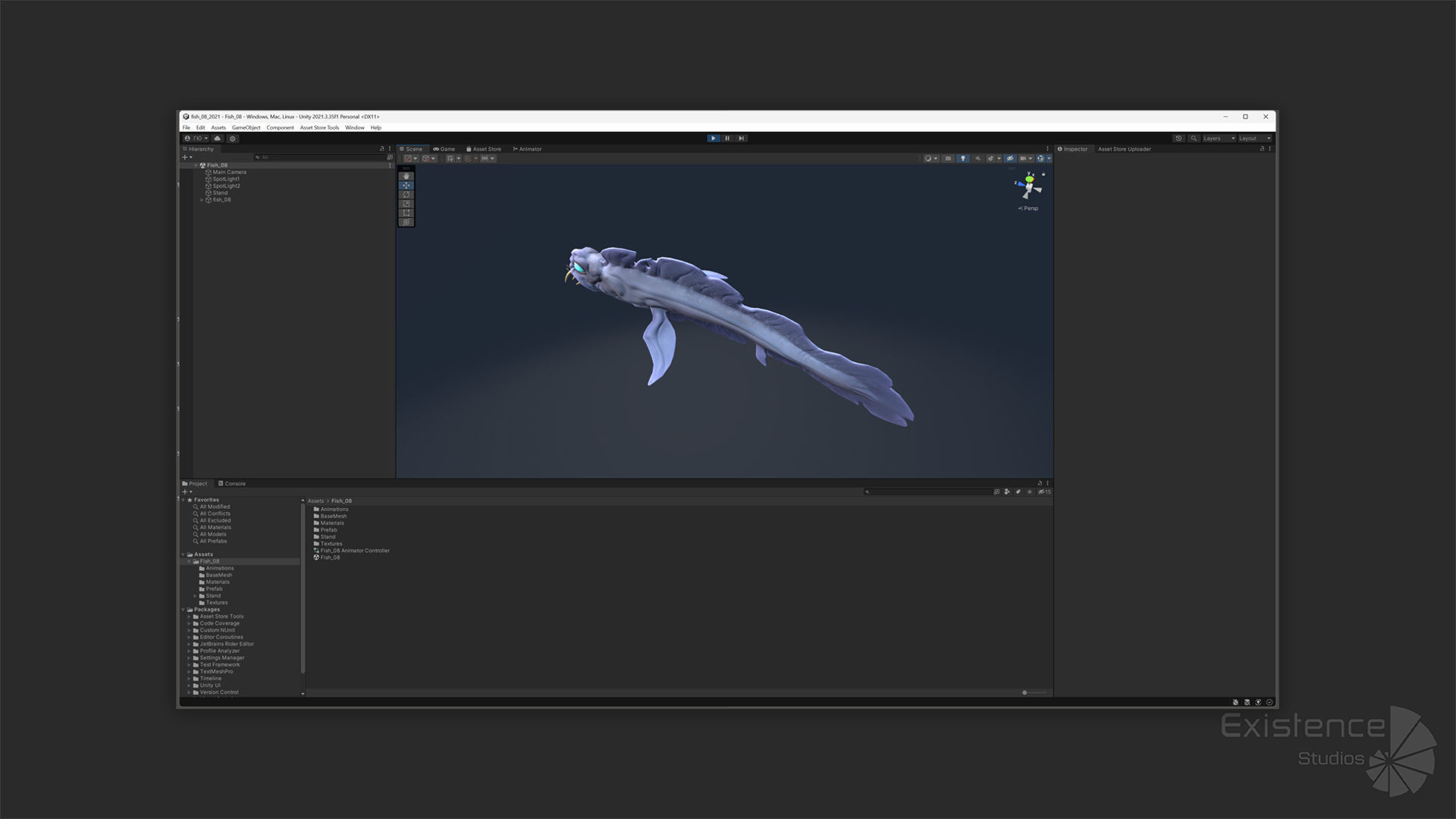Fantasy Fish 08 - Aqua Life - Water Underwater Creature - 49 Low-poly 3D model_23