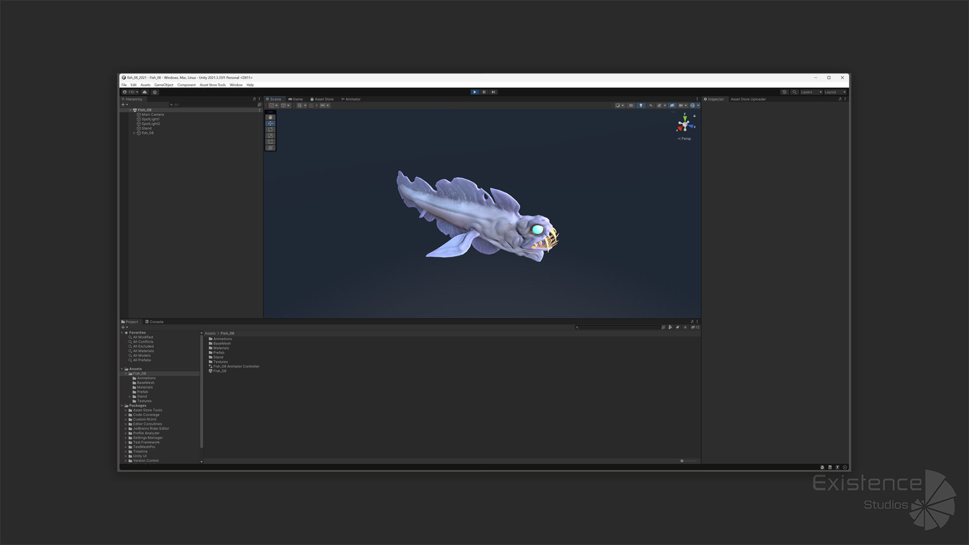 Fantasy Fish 08 - Aqua Life - Water Underwater Creature - 49 Low-poly 3D model_28