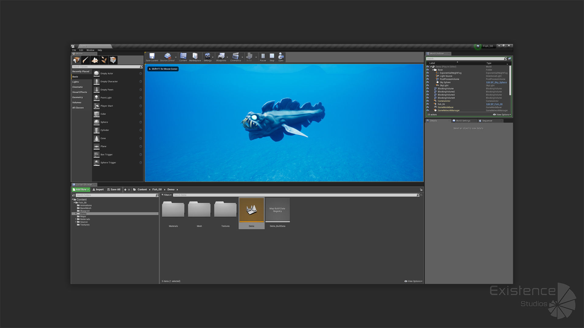 Fantasy Fish 08 - Aqua Life - Water Underwater Creature - 49 Low-poly 3D model_17