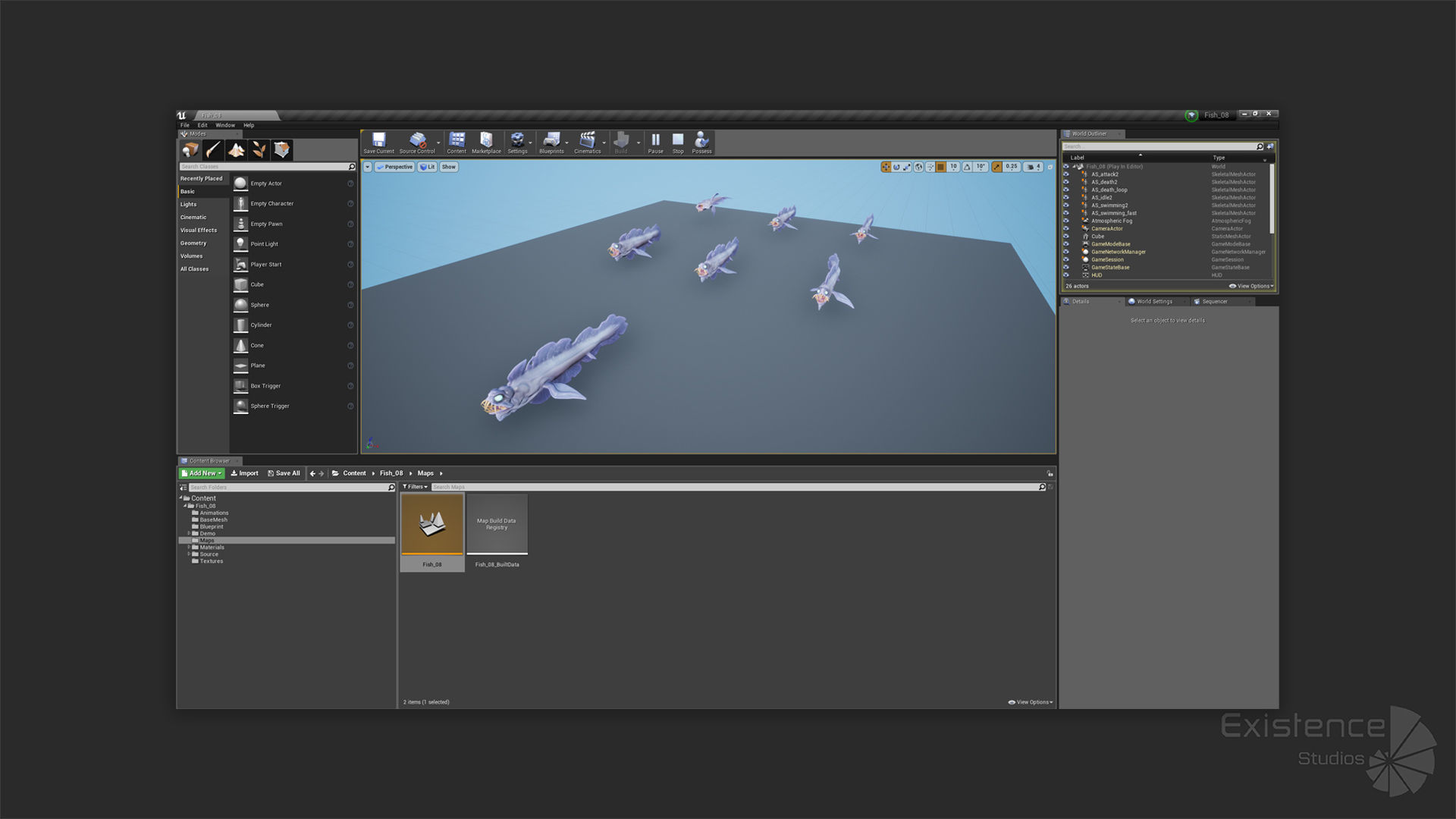 Fantasy Fish 08 - Aqua Life - Water Underwater Creature - 49 Low-poly 3D model_13