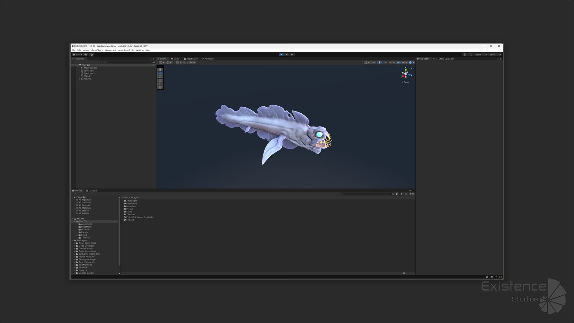 Fantasy Fish 08 - Aqua Life - Water Underwater Creature - 49 Low-poly 3D model_26