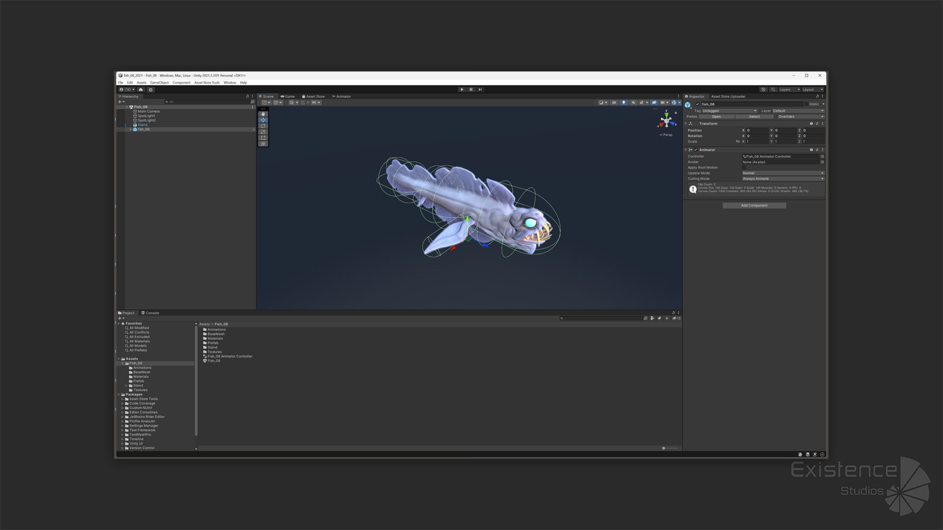 Fantasy Fish 08 - Aqua Life - Water Underwater Creature - 49 Low-poly 3D model_27