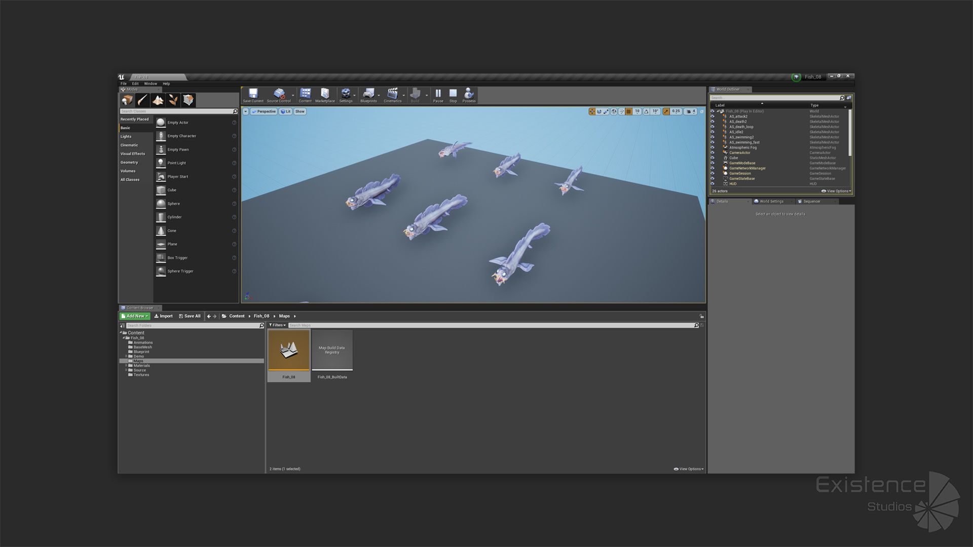 Fantasy Fish 08 - Aqua Life - Water Underwater Creature - 49 Low-poly 3D model_16