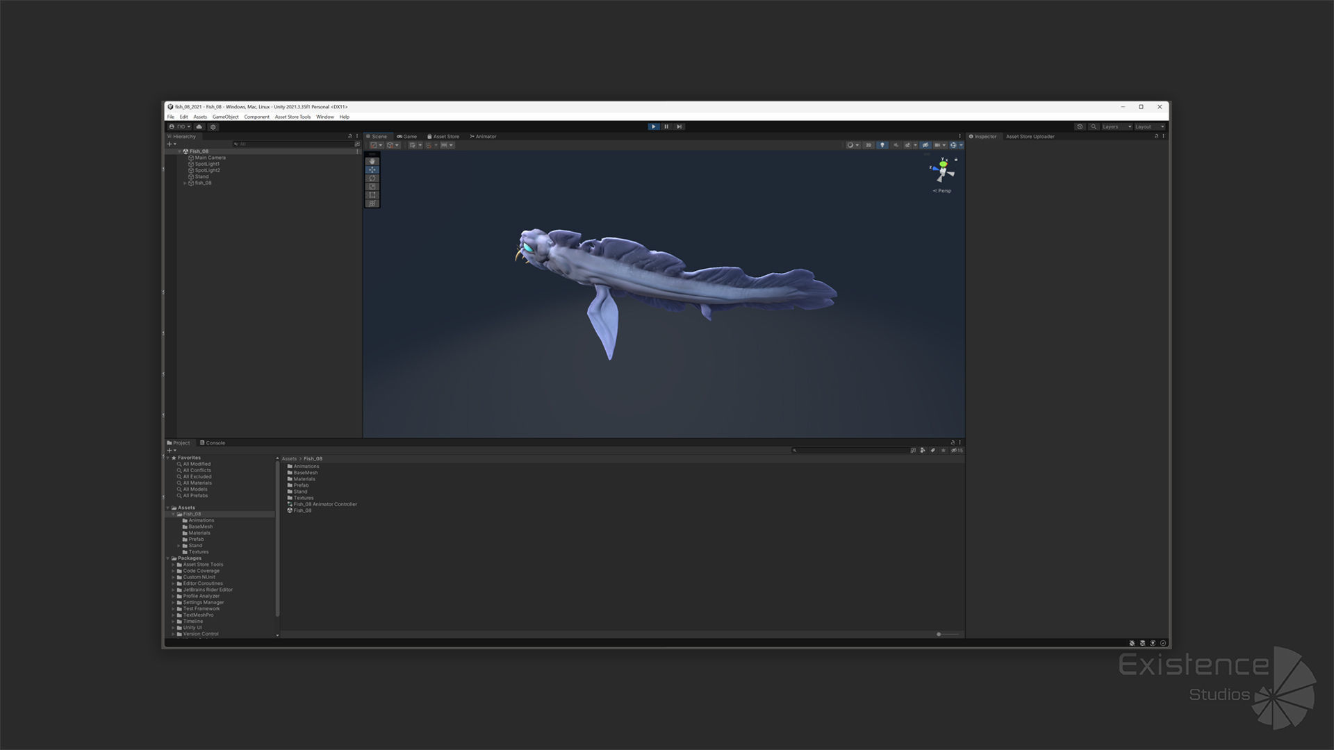 Fantasy Fish 08 - Aqua Life - Water Underwater Creature - 49 Low-poly 3D model_20