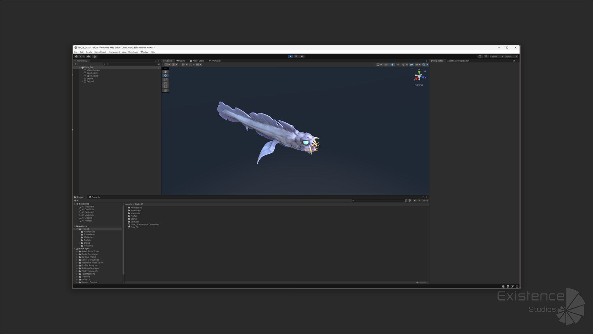 Fantasy Fish 08 - Aqua Life - Water Underwater Creature - 49 Low-poly 3D model_22