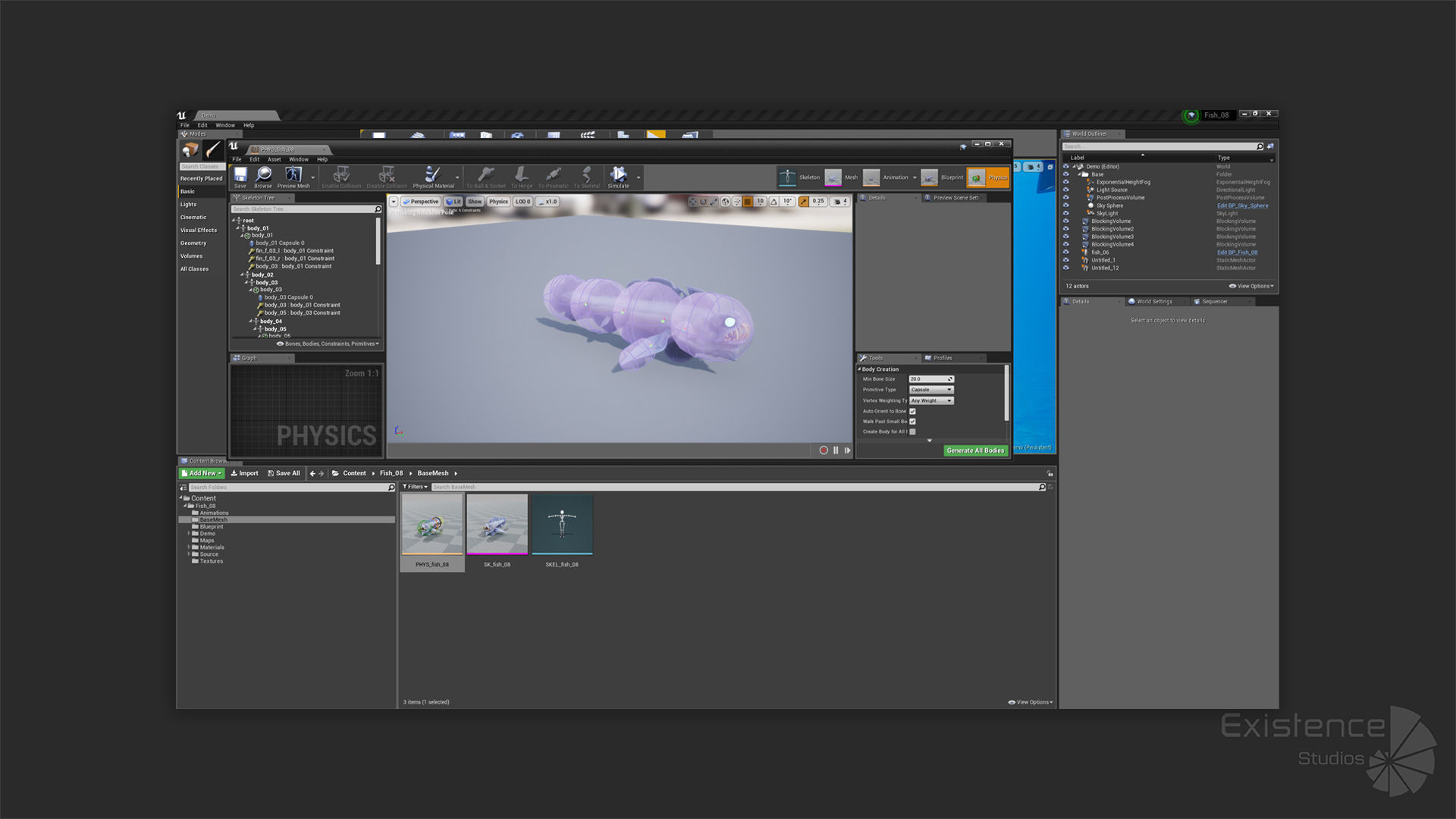 Fantasy Fish 08 - Aqua Life - Water Underwater Creature - 49 Low-poly 3D model_14