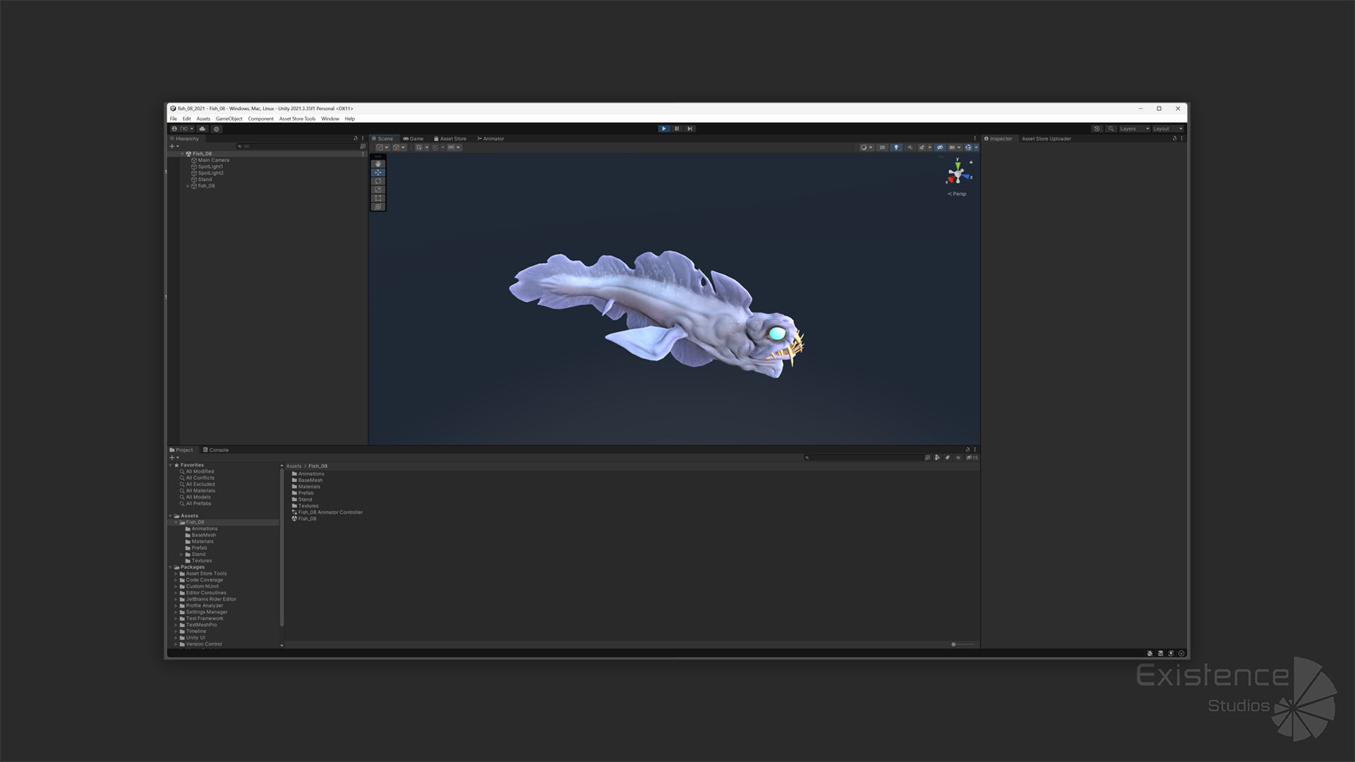 Fantasy Fish 08 - Aqua Life - Water Underwater Creature - 49 Low-poly 3D model_24