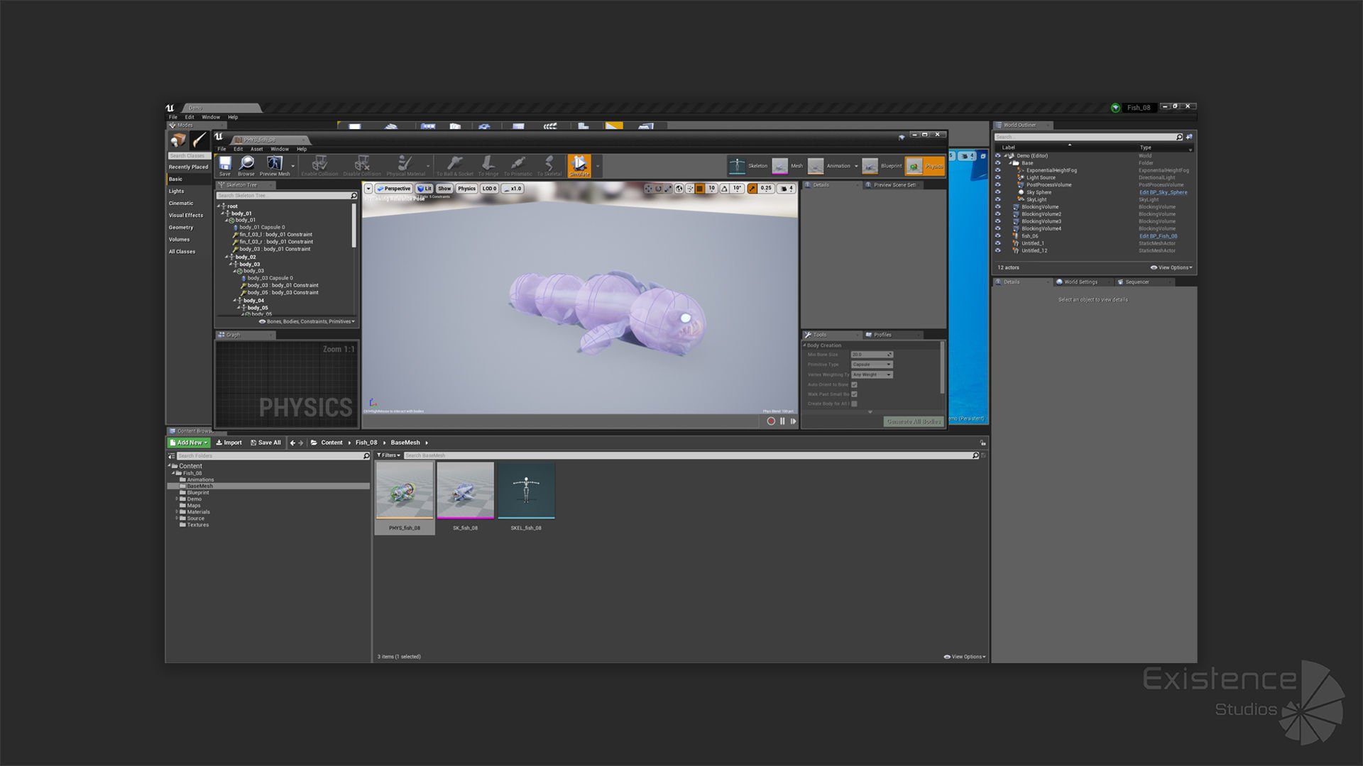 Fantasy Fish 08 - Aqua Life - Water Underwater Creature - 49 Low-poly 3D model_19