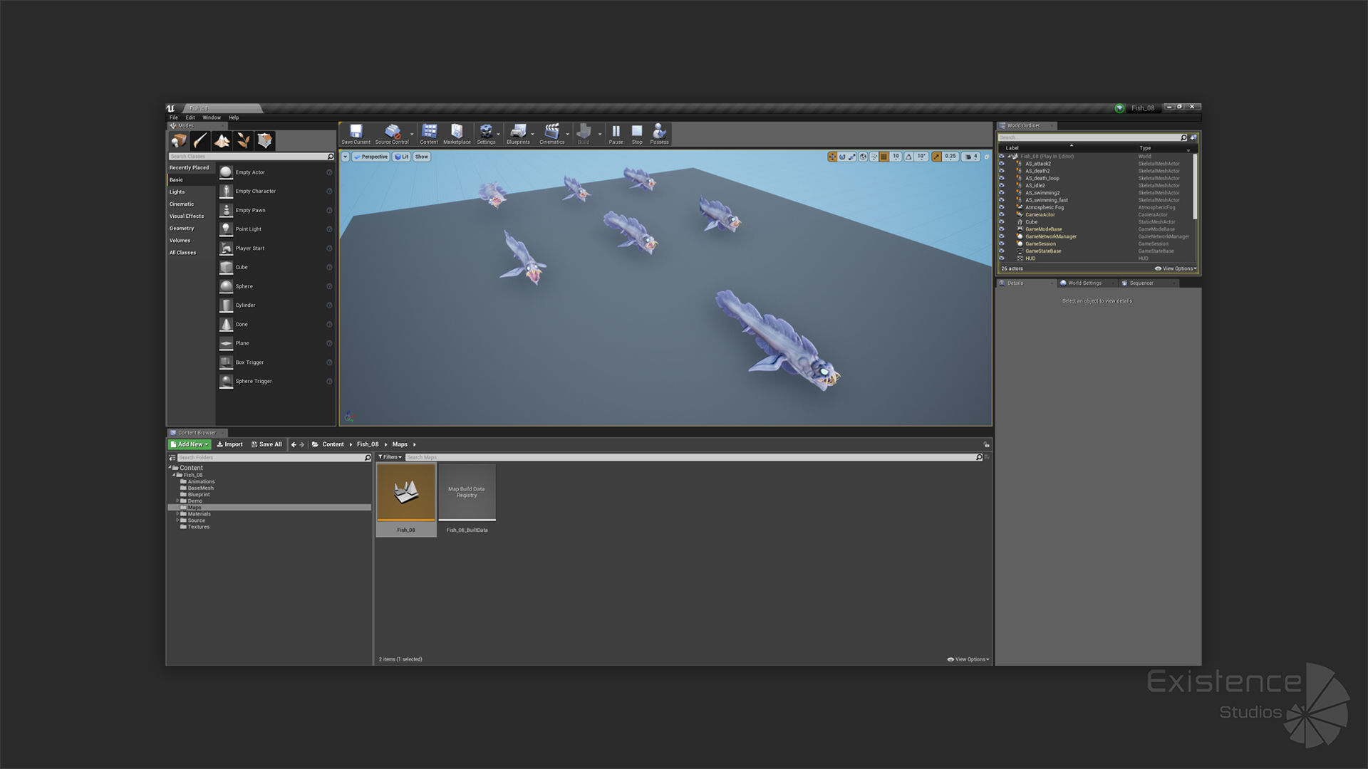Fantasy Fish 08 - Aqua Life - Water Underwater Creature - 49 Low-poly 3D model_11
