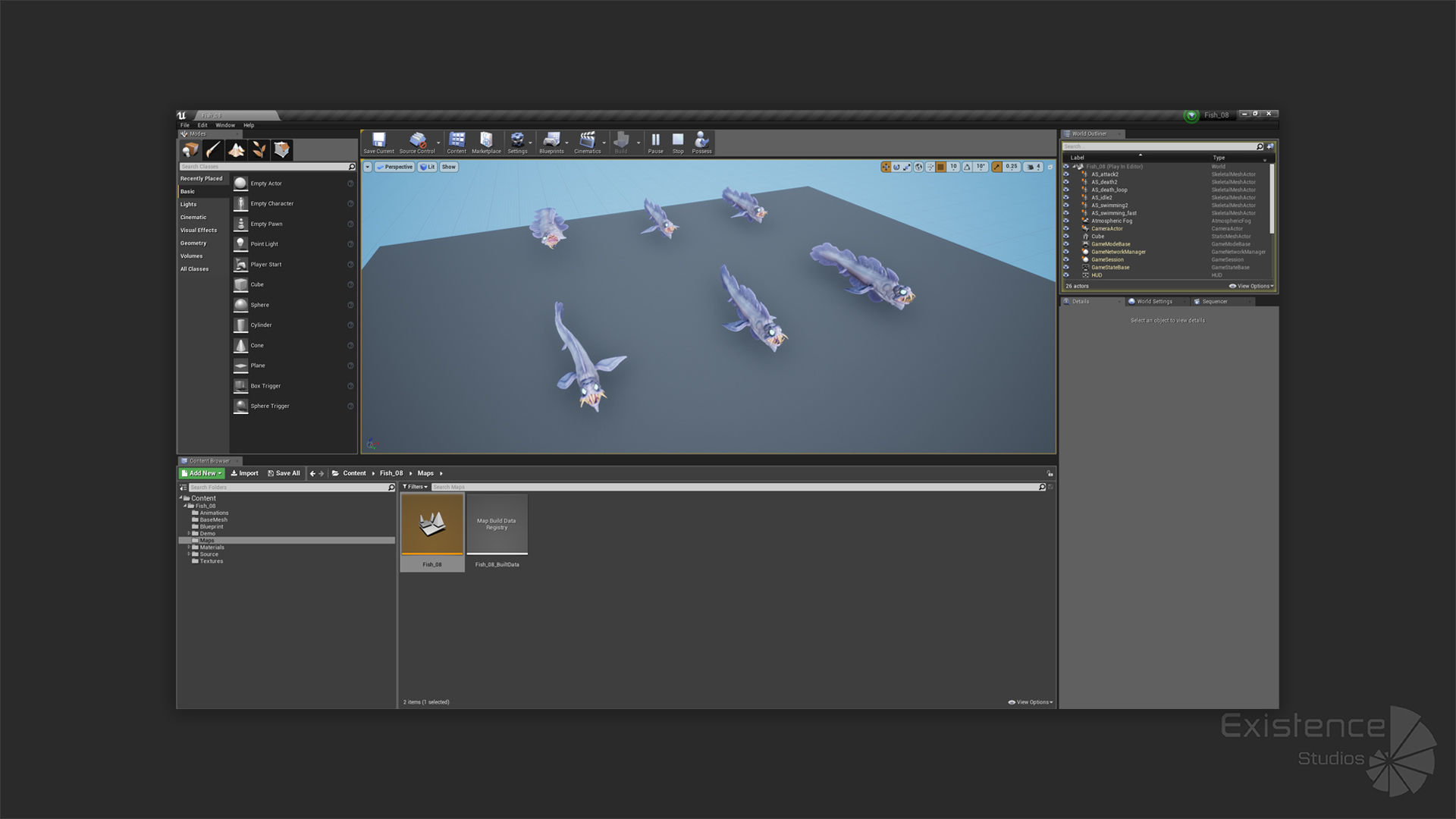 Fantasy Fish 08 - Aqua Life - Water Underwater Creature - 49 Low-poly 3D model_18