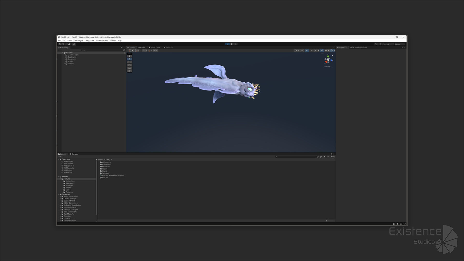 Fantasy Fish 08 - Aqua Life - Water Underwater Creature - 49 Low-poly 3D model_21