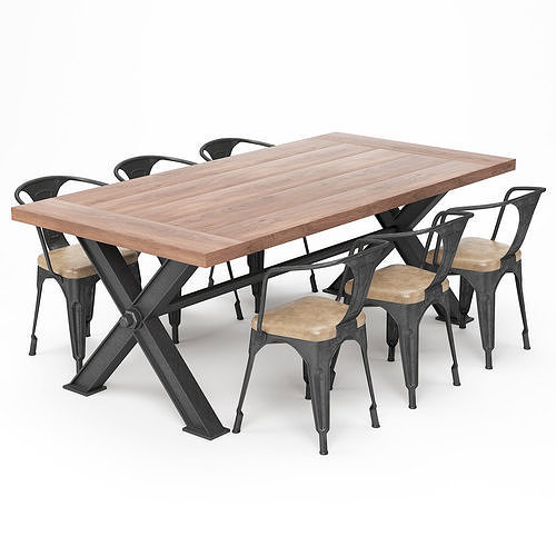 Dining set-52 3D model