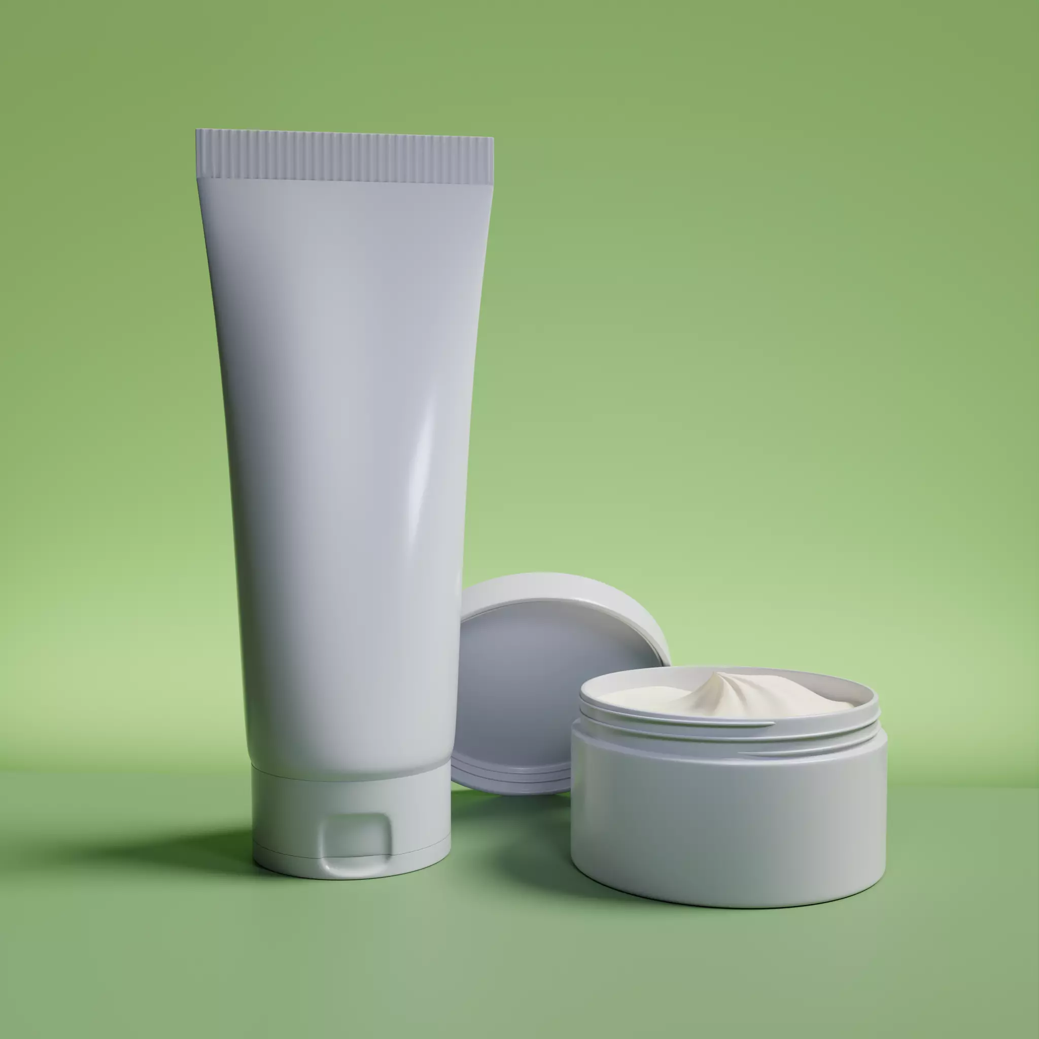Facewash And Jar Without Texture Free 3D model