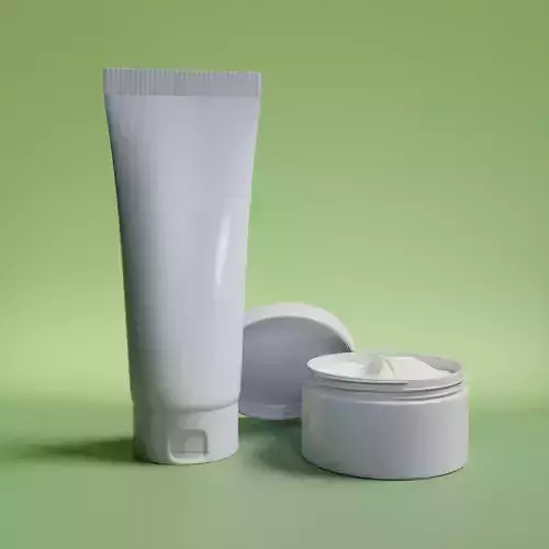 Facewash And Jar Without Texture Free 3D model
