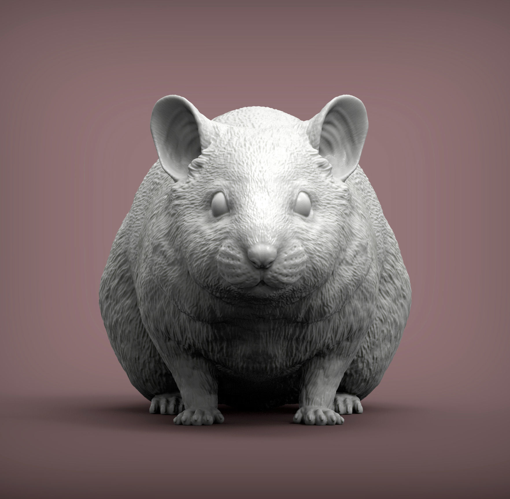 Hamster 3D print model_4