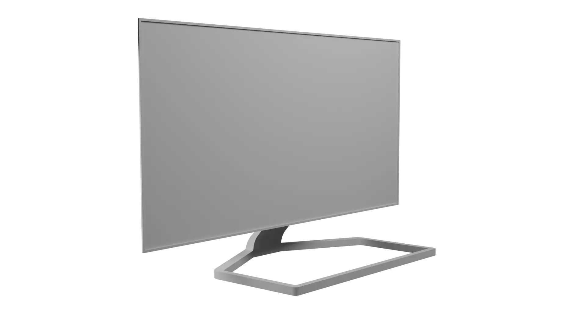 pc monitor Free low-poly 3D model
