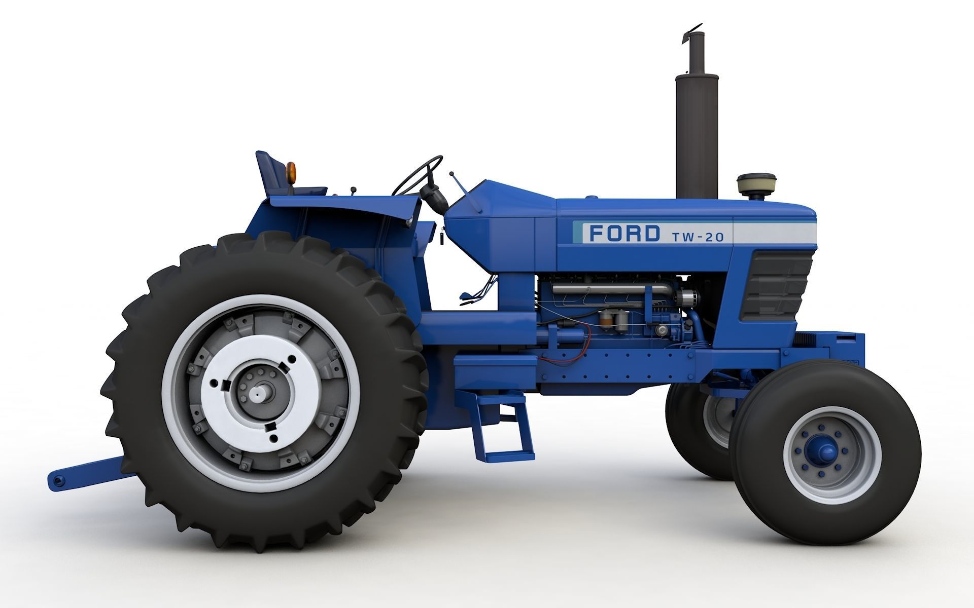 TW20 Tractor 1978 3D model_20