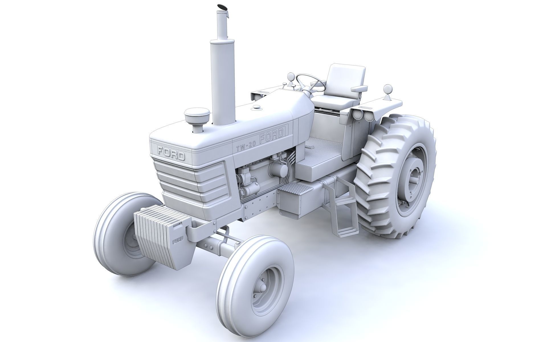 TW20 Tractor 1978 3D model_30