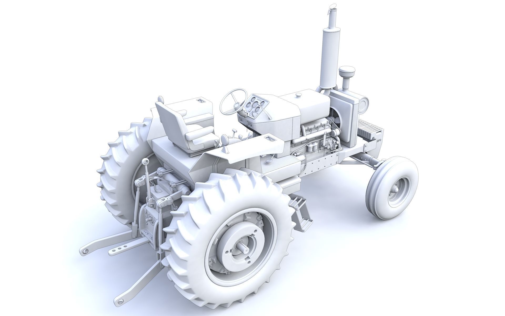 TW20 Tractor 1978 3D model_10