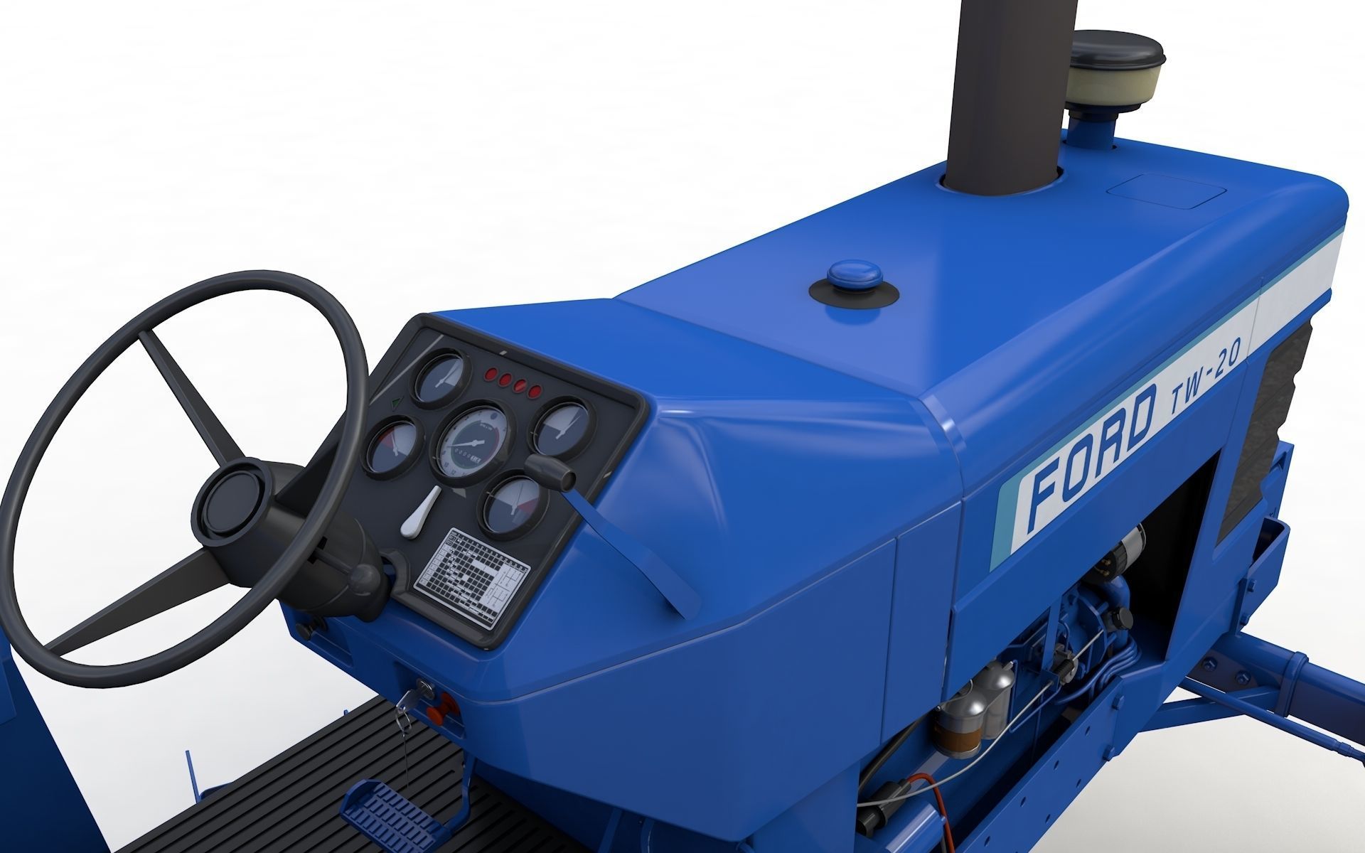 TW20 Tractor 1978 3D model_3