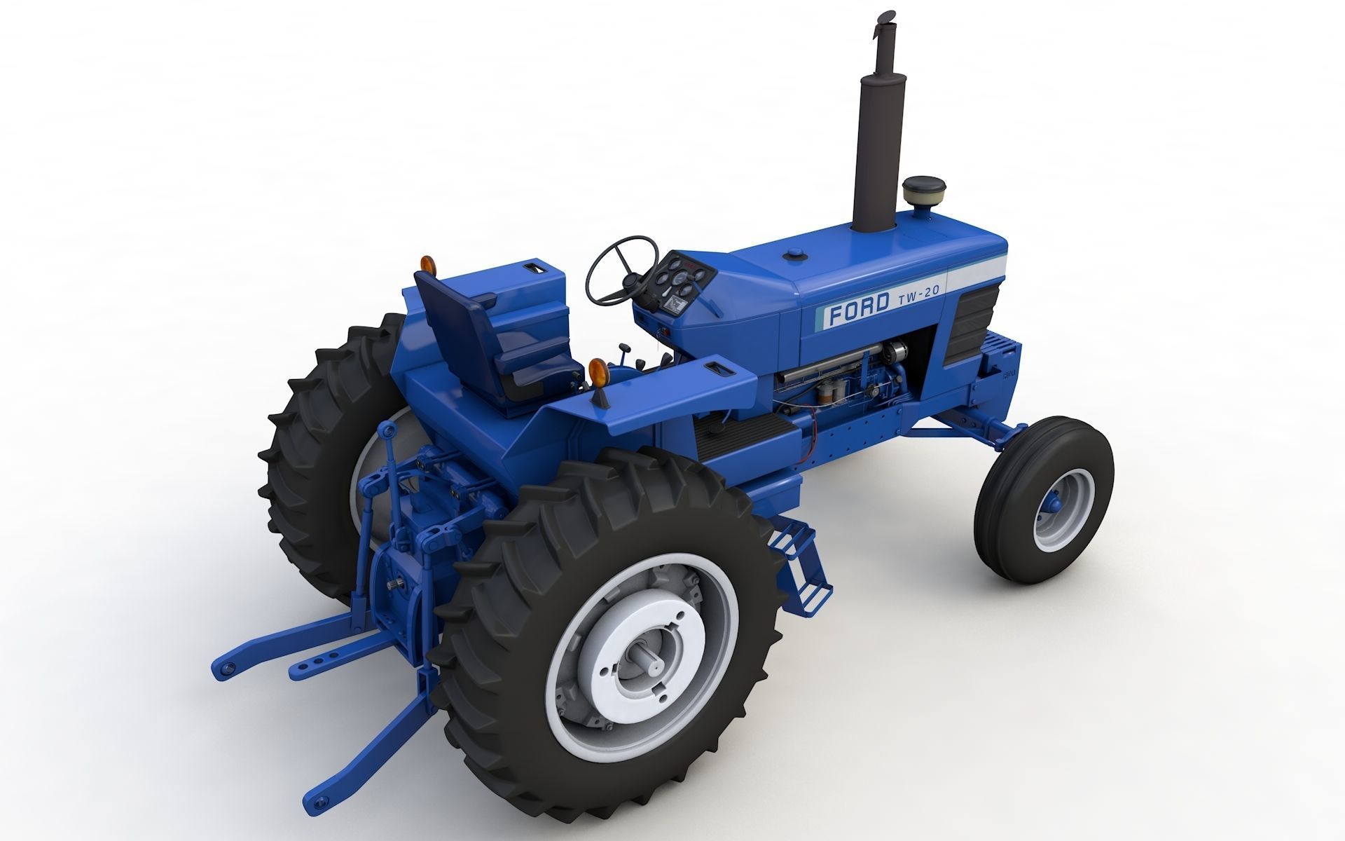 TW20 Tractor 1978 3D model_7