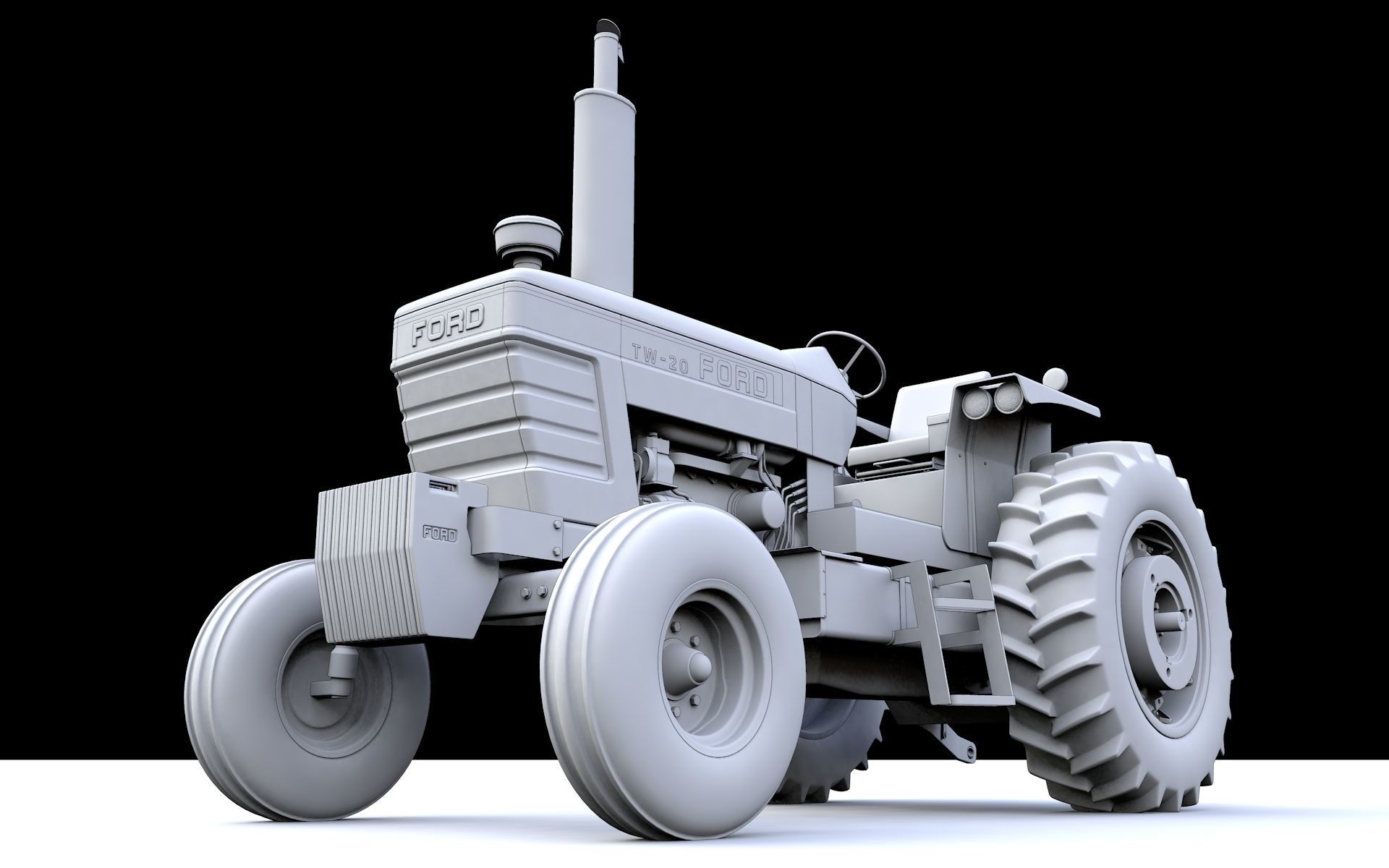 TW20 Tractor 1978 3D model_32