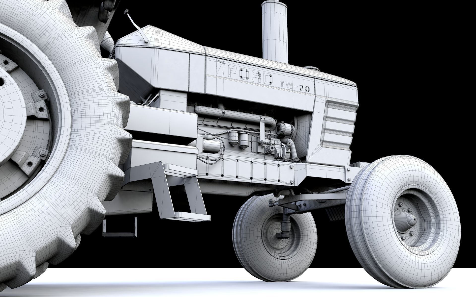 TW20 Tractor 1978 3D model_34