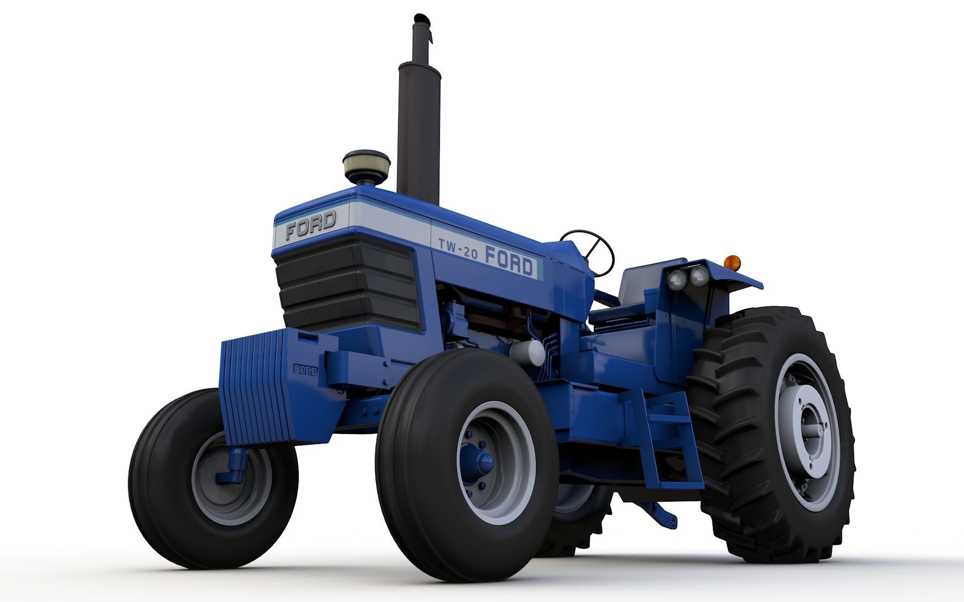 TW20 Tractor 1978 3D model_2