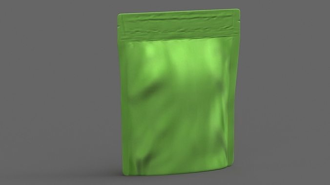 stand up pouch v11 PBR 3D model 5