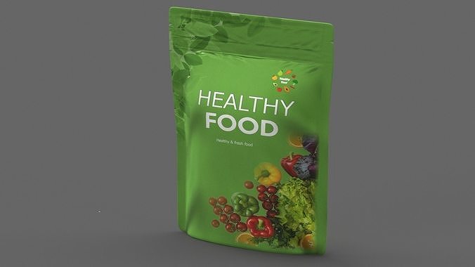stand up pouch v11 PBR 3D model 3