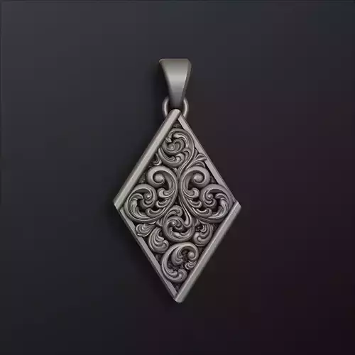 Ornamental Baroque Pendant