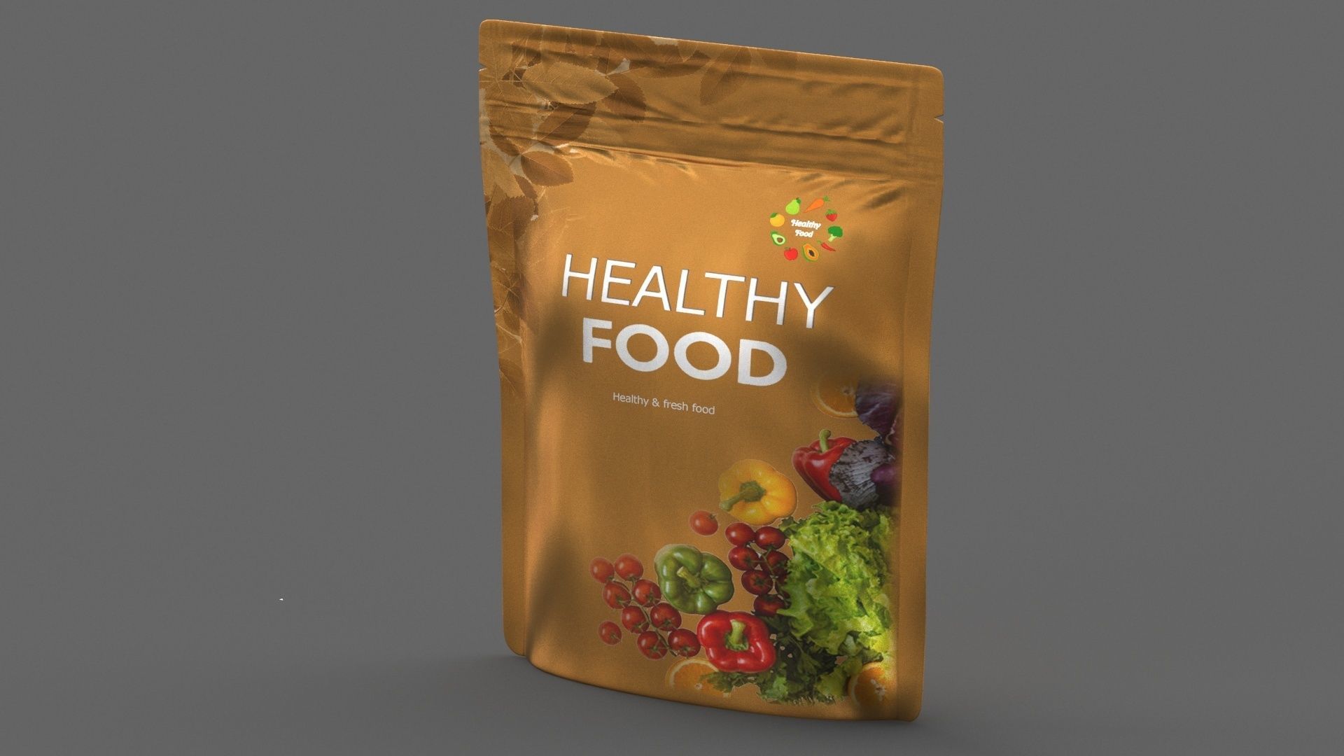 stand up pouch v12 PBR 3D model_2