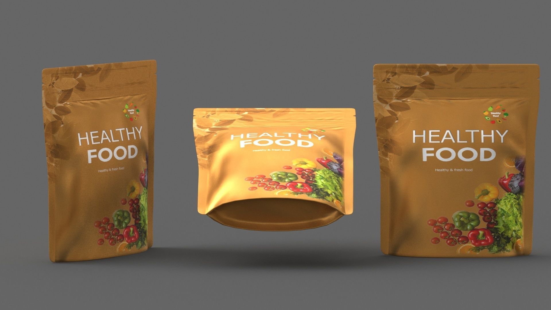 stand up pouch v12 PBR 3D model_5