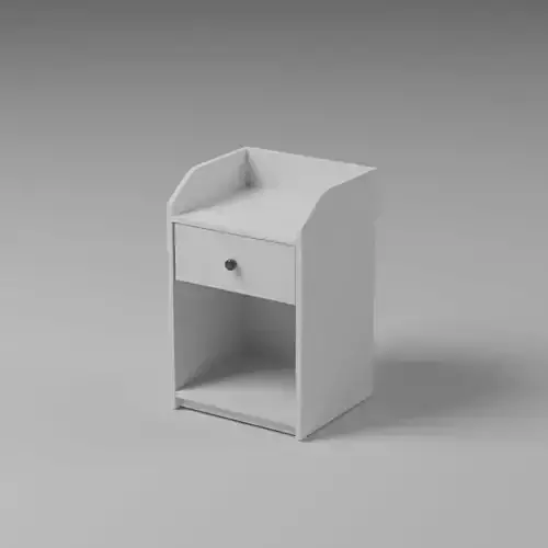 IKEA Hauga Bedside Table Low-poly 3D model