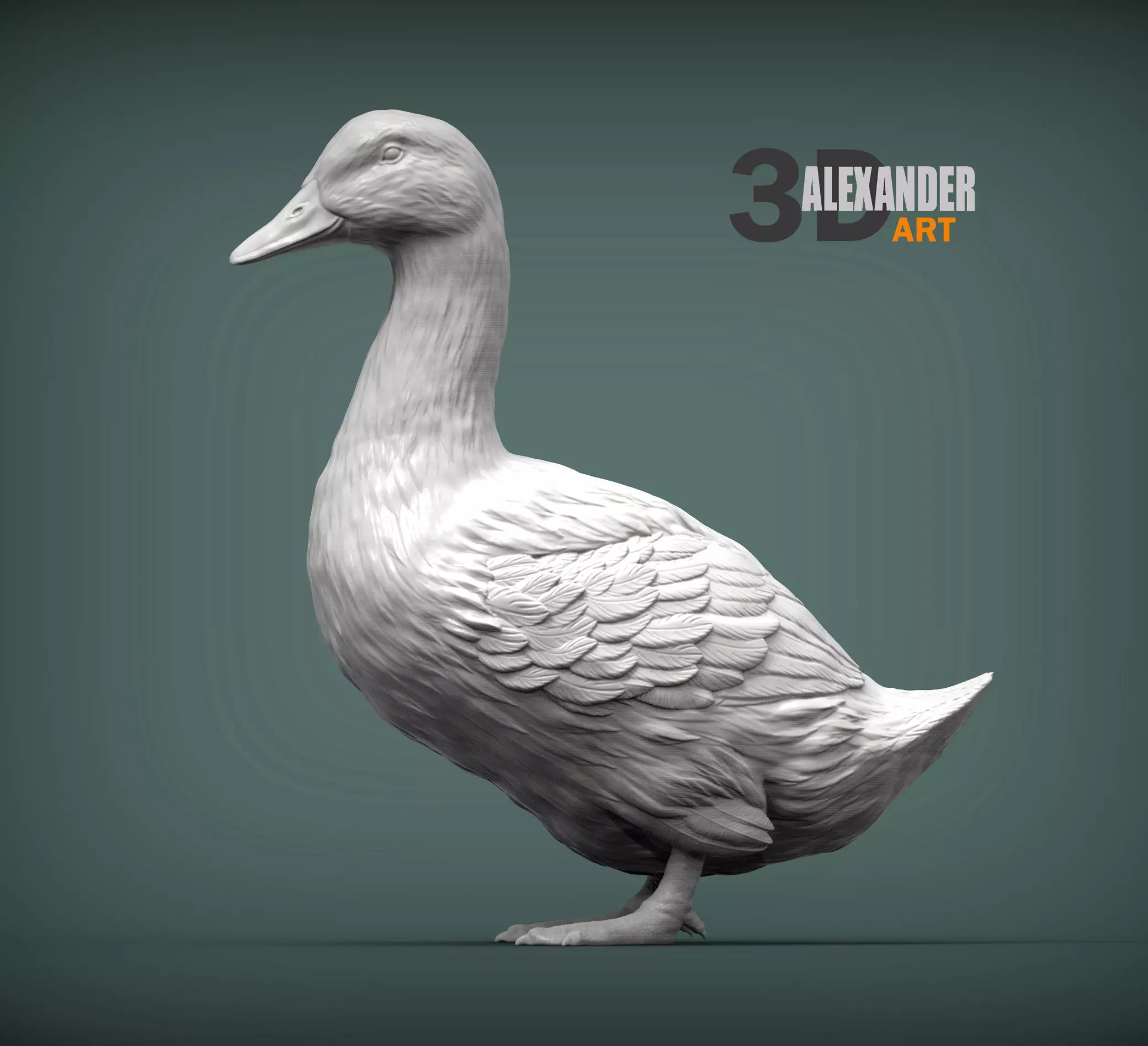 pekin duck 3D print model_0