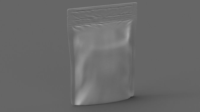 stand up pouch v14 PBR 3D model 4