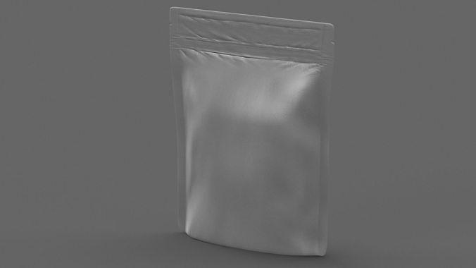 stand up pouch v14 PBR 3D model 3