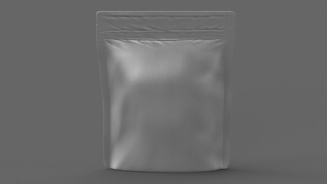 stand up pouch v14 PBR 3D model 2