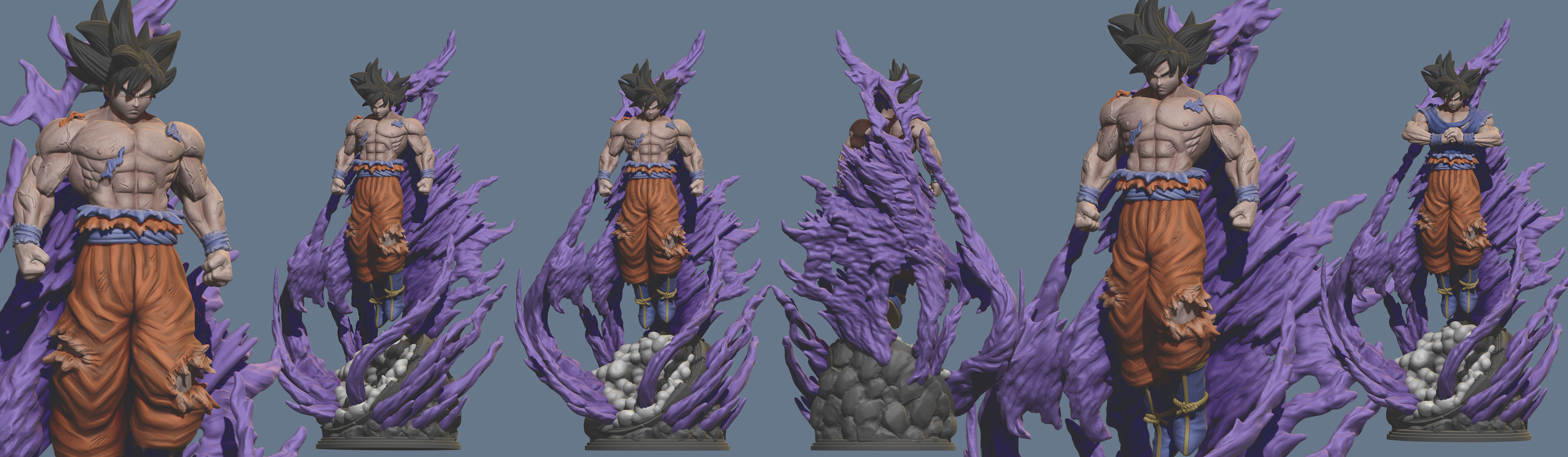 GOKU ULTRA INSTINCT - DRAGON BALL SUPER - 3D PRINT MODEL 3D print model_2