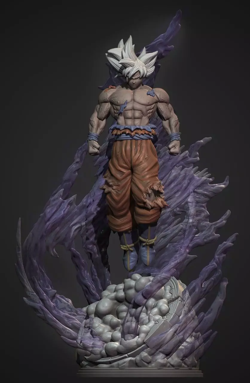 GOKU ULTRA INSTINCT - DRAGON BALL SUPER - 3D PRINT MODEL 3D print model_0