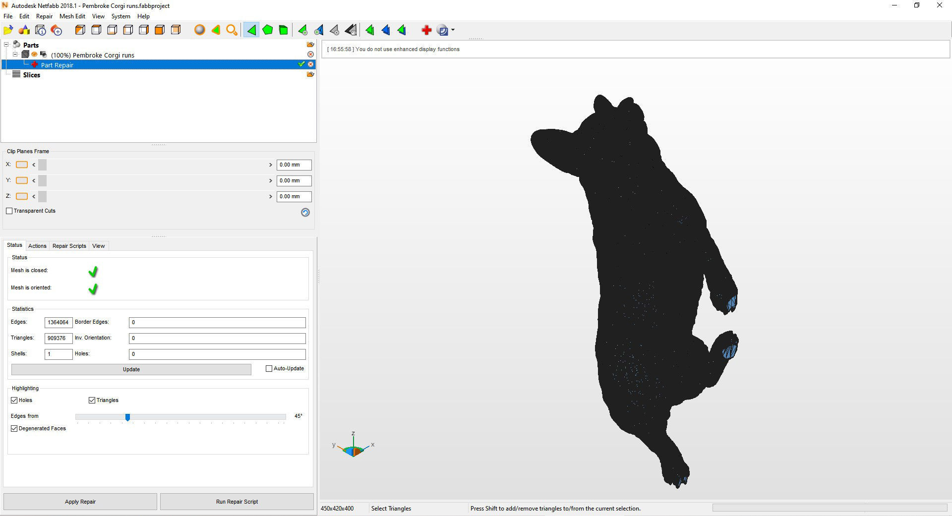 Pembroke Corgi runs 3D print model_5