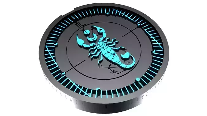 Zodiac NFC Series  - Scorpion Tag 3D print model