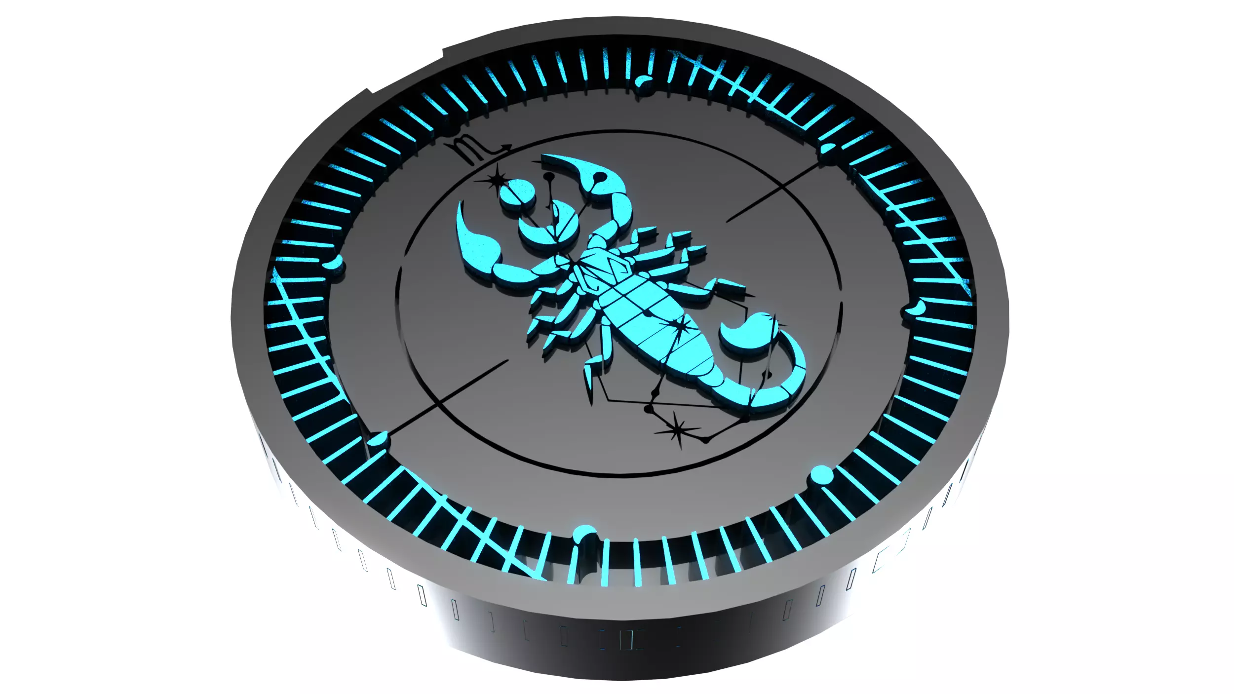Zodiac NFC Series - Scorpion Tag 3D print model 3D print model