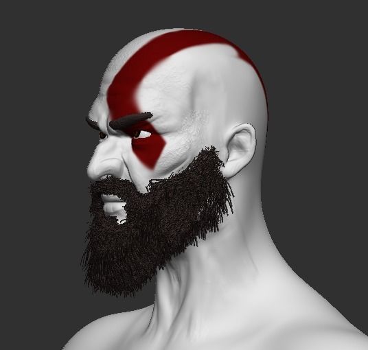 Kratos Man Full Body 3D Character Model 3D model_1