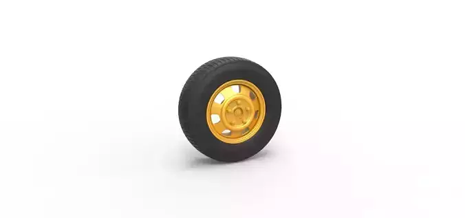 Car wheel 10 Scale 1 to 25