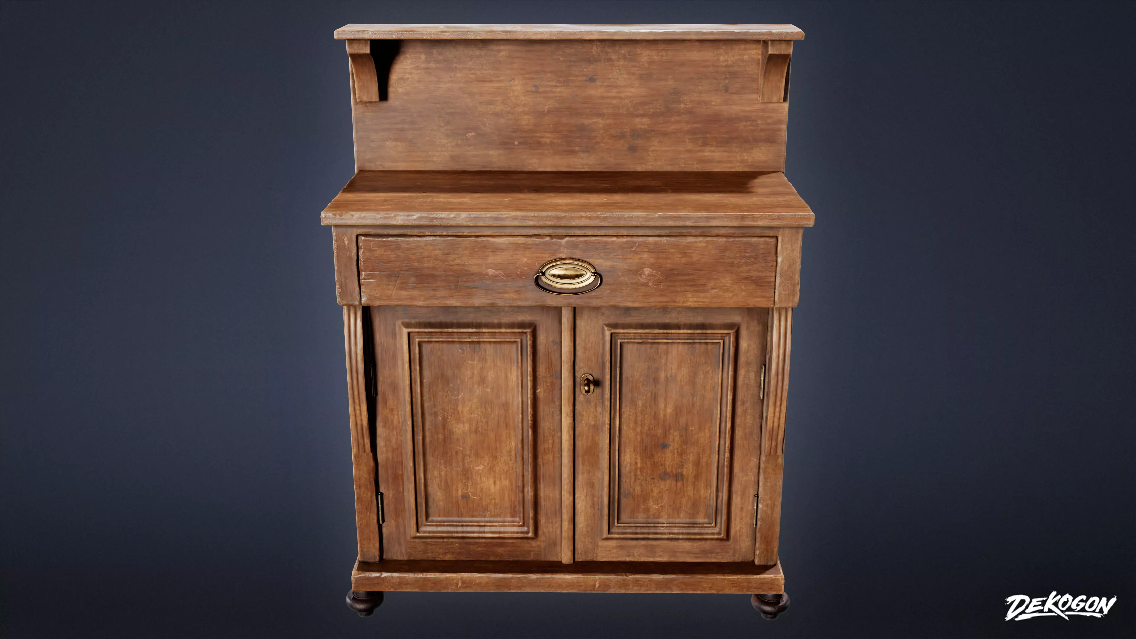 VICTORIAN - Shelf Victorian 03 - NANITE Low-poly 3D model_0